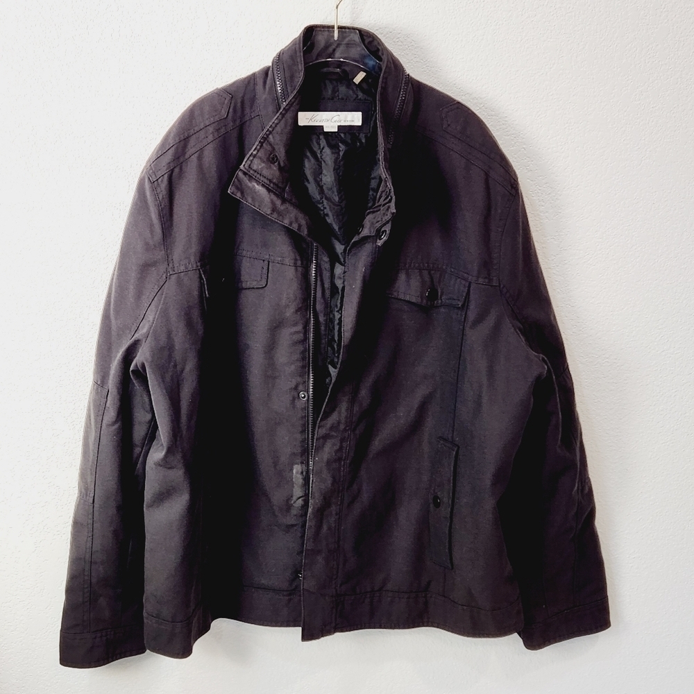 Men’s kenneth cole quilted bomber style short jacket size: XXL